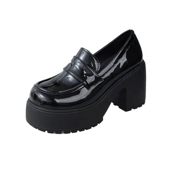 EEueeczs Casual Single Shoes Heel Height 8cm Women's
