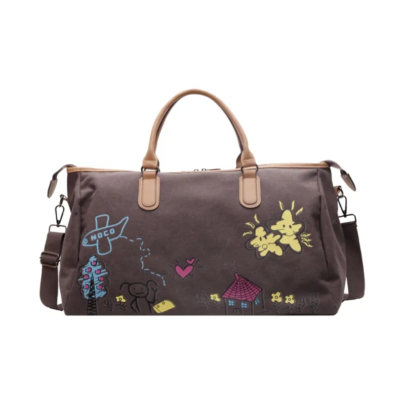 DCLOUD Fabric Travel Bag 30L Unisex Green/Black/Gray-10