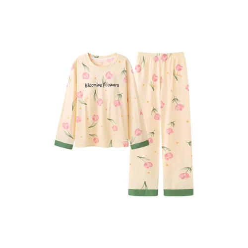Follow The United States Pajama Set Women's Yellow