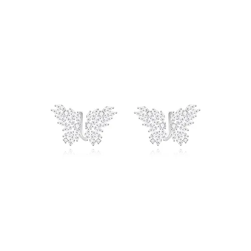 Shiban Alloy/Zircon Clip On Earrings Women's