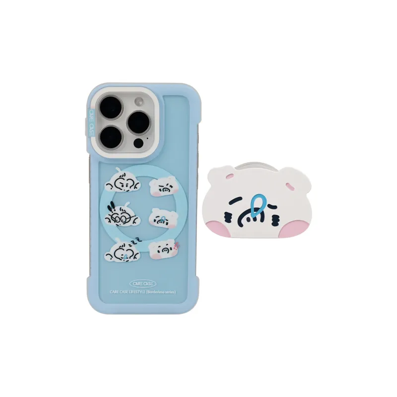 CARECASE TPU Material Frameless Magnetic Phone Case Compatible With Apple IPhone 16 15 14 Pro Max-1