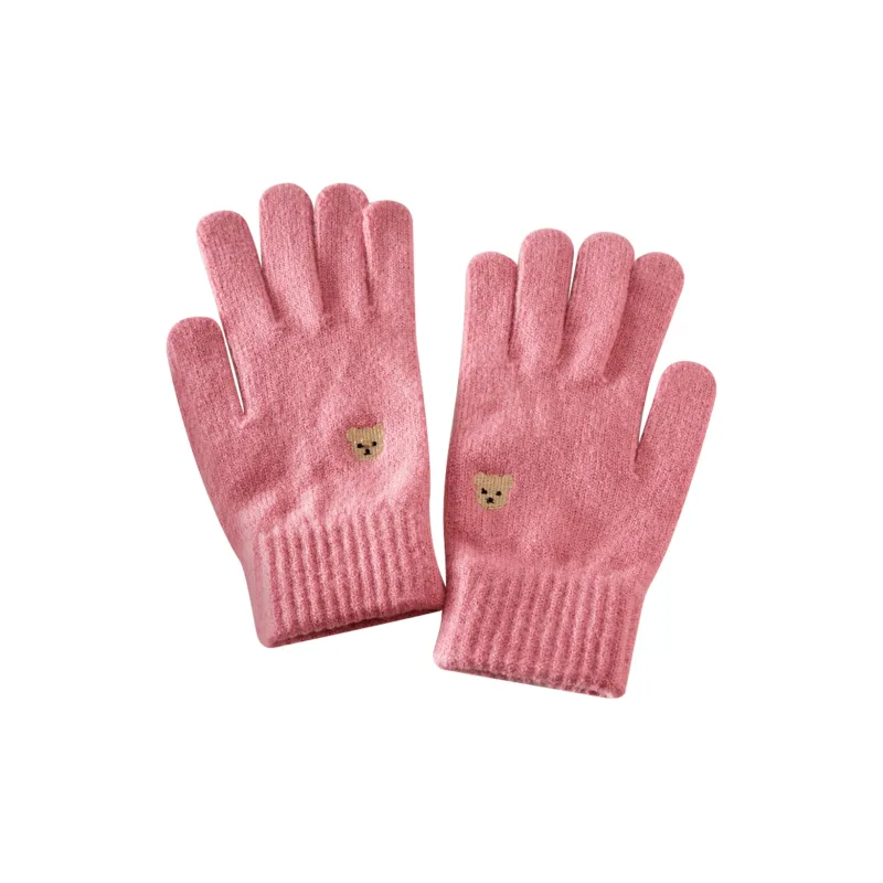ZKY Polyester Knit Gloves Women's-0