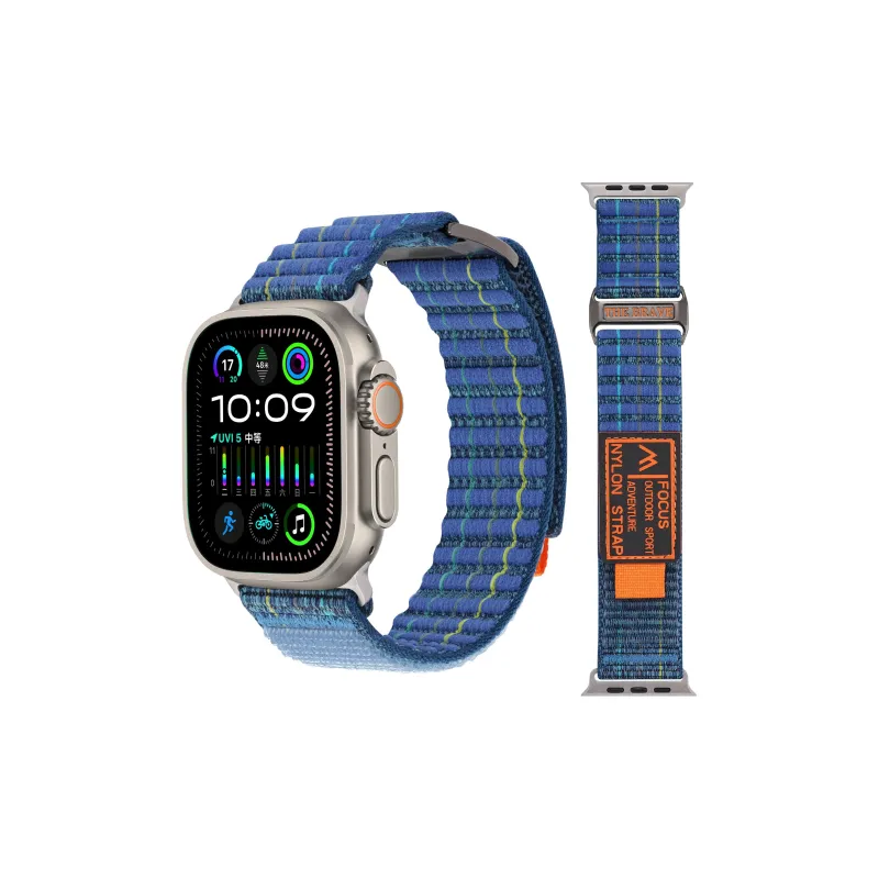 IKYOU Apple Compatibility Watch Band Canvas Material-10