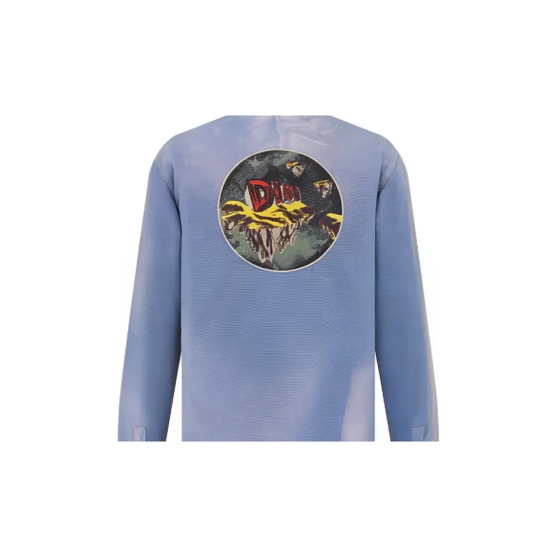DIOR Buttoned Long Sleeved Denim Shirt-6