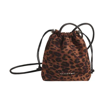 Morellybear Suede Crossbody Bag Regular Women's Leopard Print