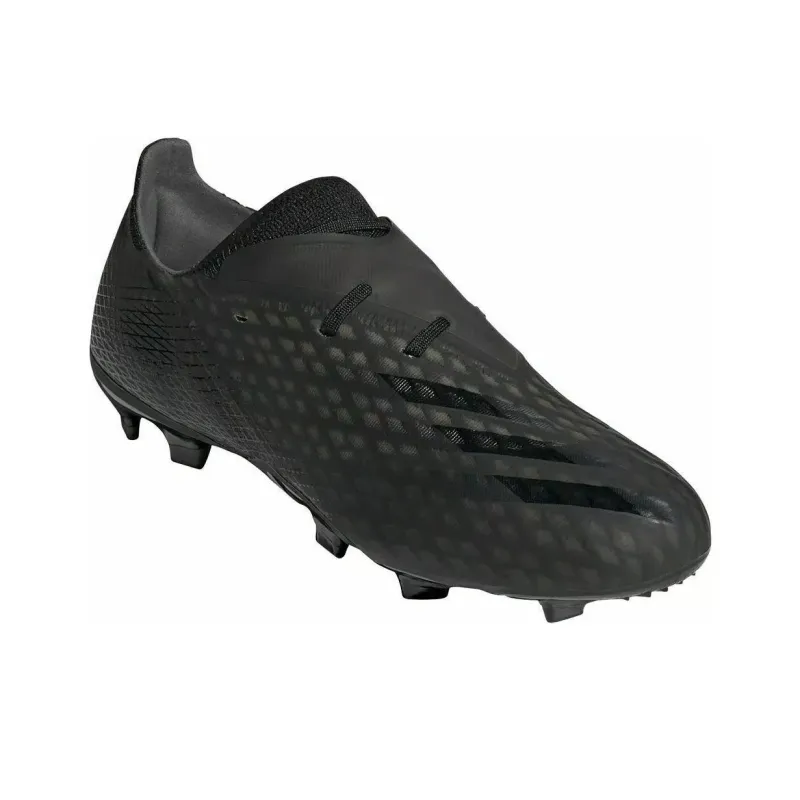 Adidas X GHOSTED FG Firm Ground Anti Slip Wear Resistant Soccer Shoes Men's Black-2
