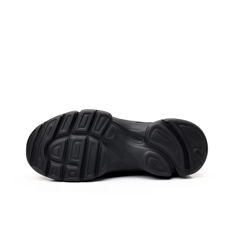 Mulinsen Black Warrior Cow Leather Warm Fleece-Lined Mountaineering Hook-and-Loop Men's Black-4