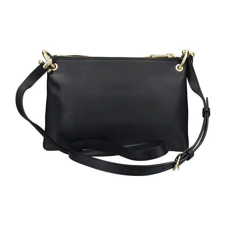 COACH Mia Canvas With Leather Shoulder Bag Crossbody Bag Medium Size Women's Dark Brown Monogram Color-2