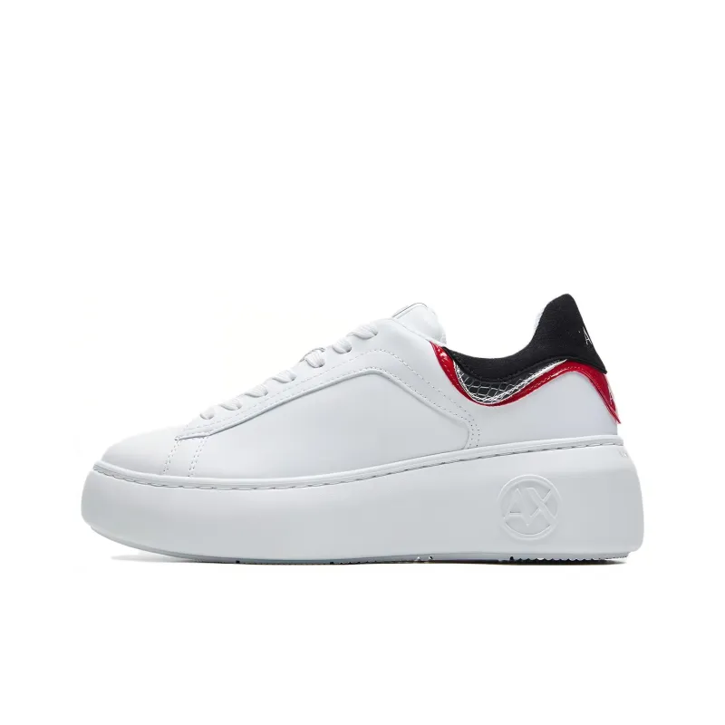 ARMANI EXCHANGEAE Low Top Skateboard Shoes Women's White-0