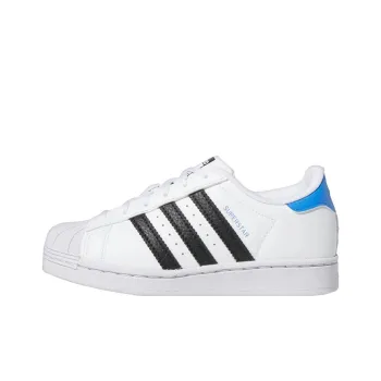 Adidas Superstar J Anti Slip Wear Resistant Low Top Kids' Skateboarding Shoes White Kids'