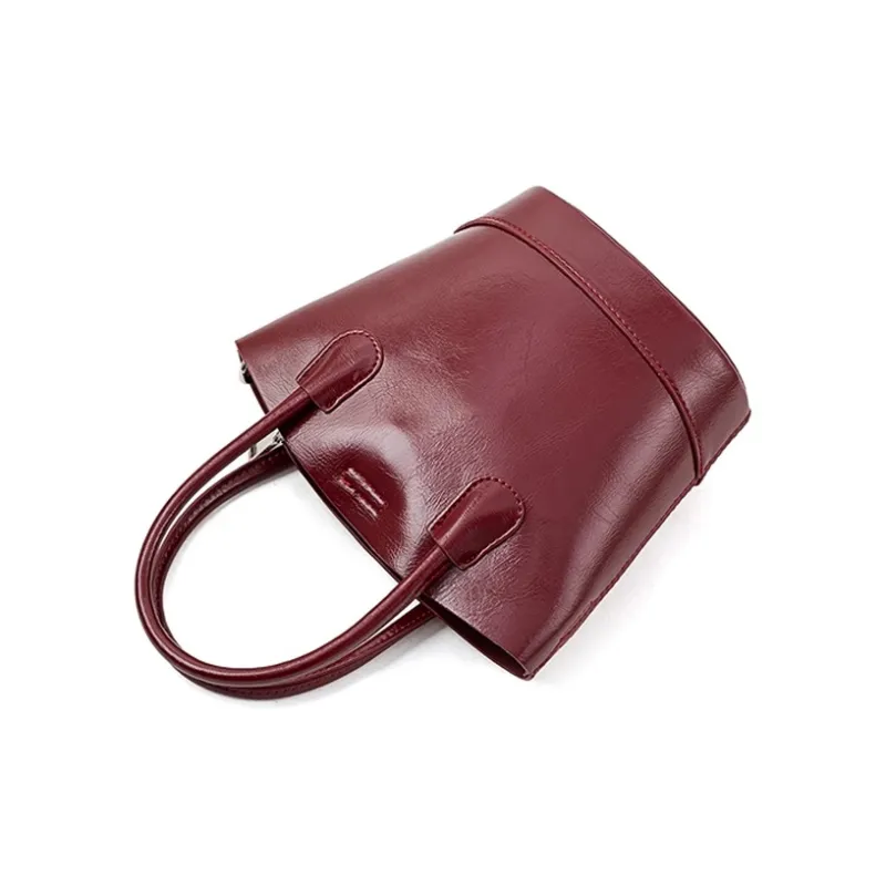 PAYOT Microfiber Synthetic Leather Handbag Regular Women's Burgundy/Brown/Black-3