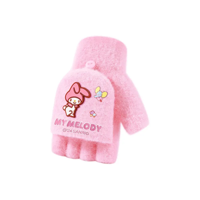 Hello Kitty Sanrio Series Polyamide Knitted Fabric Knit Glove Kids' Purple-6