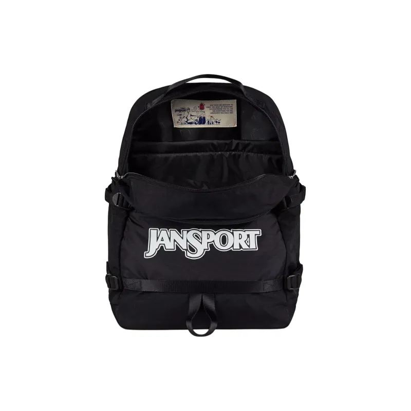 JanSport Recycled Nylon Backpack Unisex Black-5