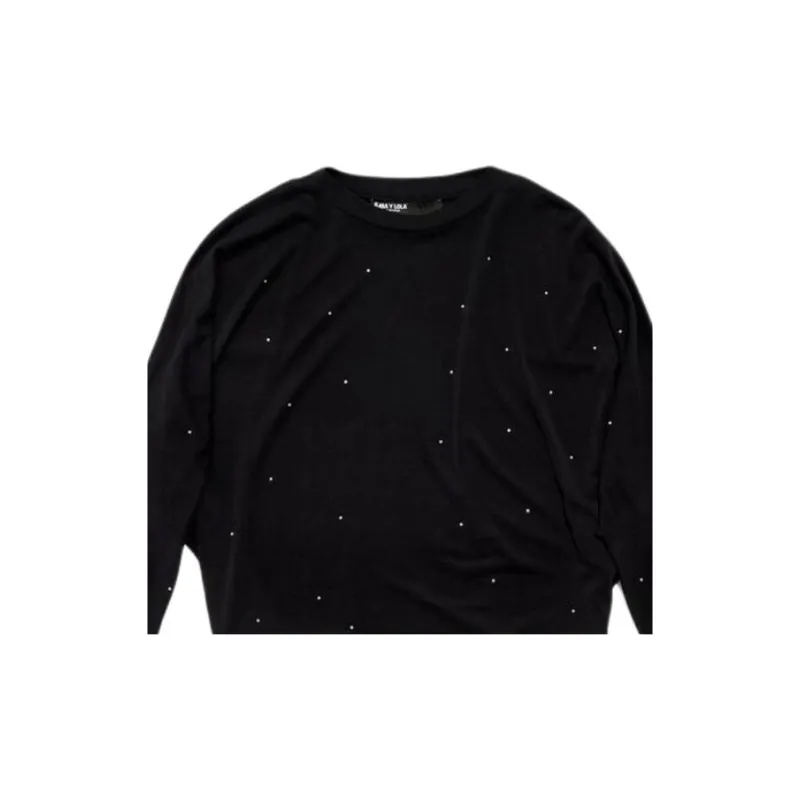 Bimba Y Lola Crystal embellished T shirt-1