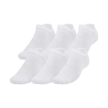 Under Armour Essential Cushion Ankle Socks Unisex 6 Pack White