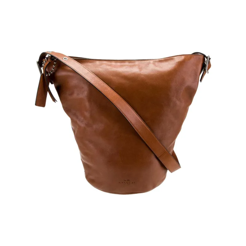 COACH Leather Suitcase Shoulder Bag, Crossbody Bag Medium Size Women's Saddle-1