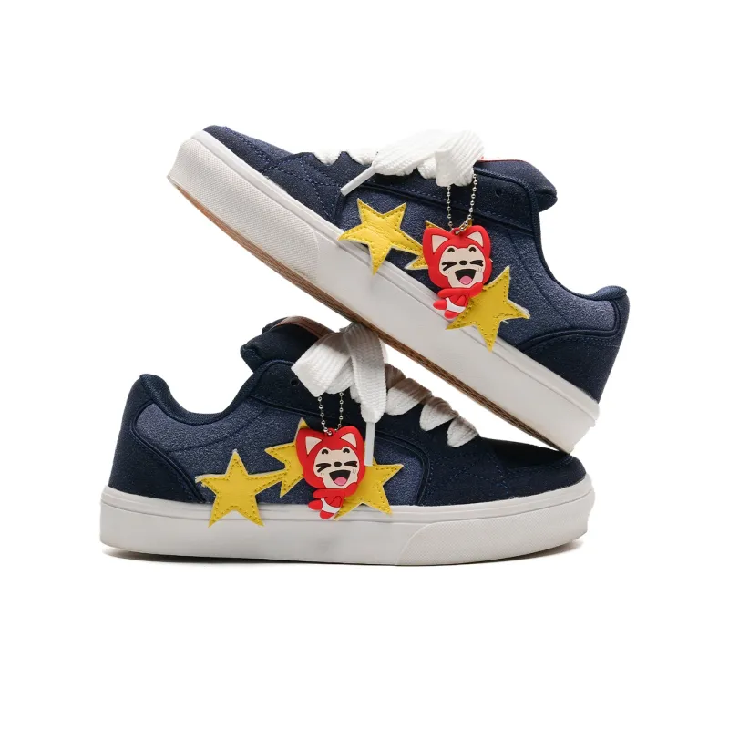 ALI THE FOX Anti Slip Wear Resistant Lightweight Breathable Low Top Skateboard Shoes Unisex-21