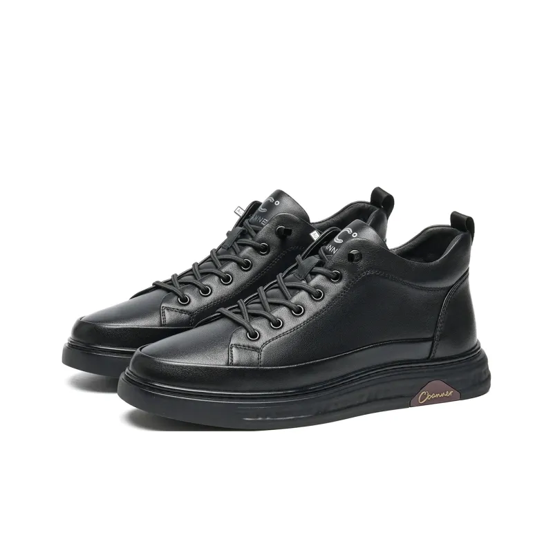 C°BANNER Low Top Skateboard Shoes Men's Black Plus Size-1