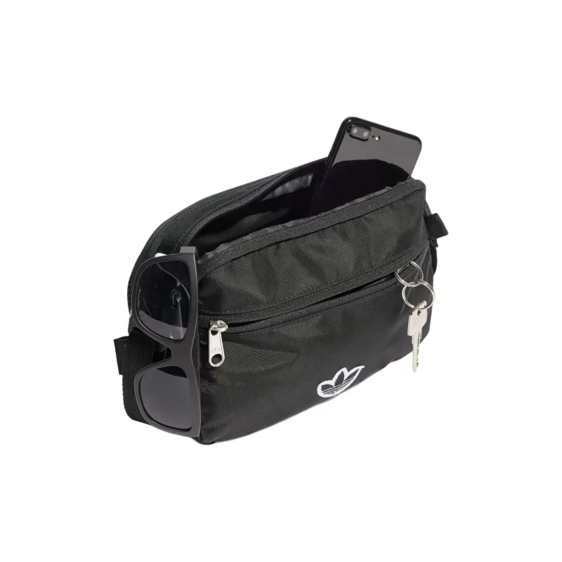 Adidas Originals Premium Essentials Recycled Nylon Shoulder Bag, Crossbody Bag Trumpets Unisex Black-2