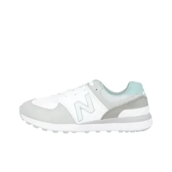 New Balance NB 574 Anti Slip Wear Resistant Low Top Golf Shoes Women's White Gray