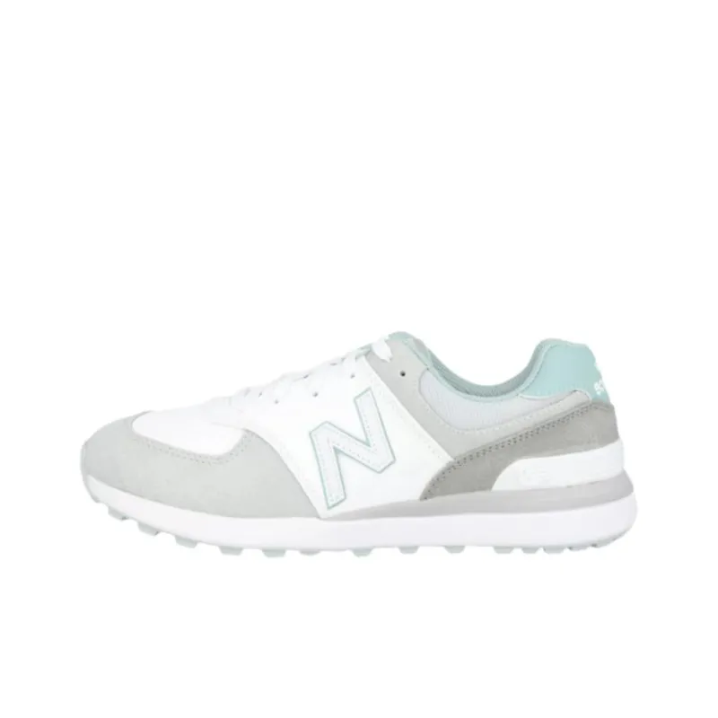 New Balance NB 574 Anti Slip Wear Resistant Low Top Golf Shoes Women's White Gray-0