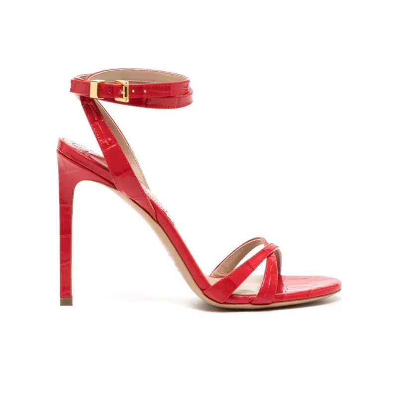 MICHAEL KORS Chrissy Runway Strap Sandals 11cm Women's Red-1