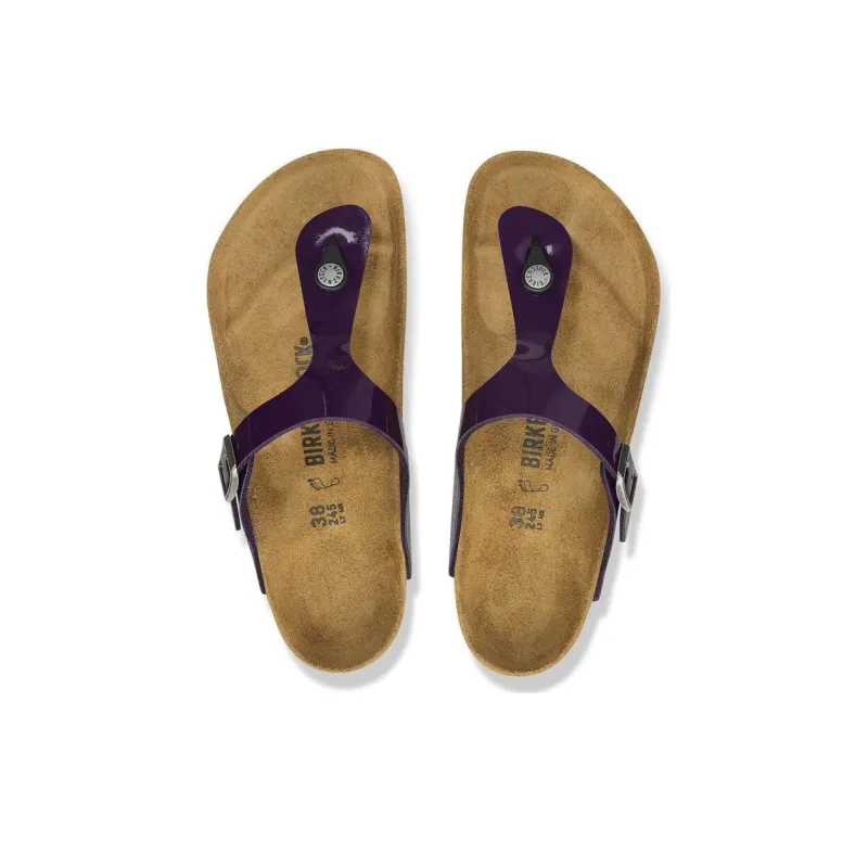 Birkenstock Gizeh Series EVA Slip-Resistant Flip Flops Women's Purple Regular-4