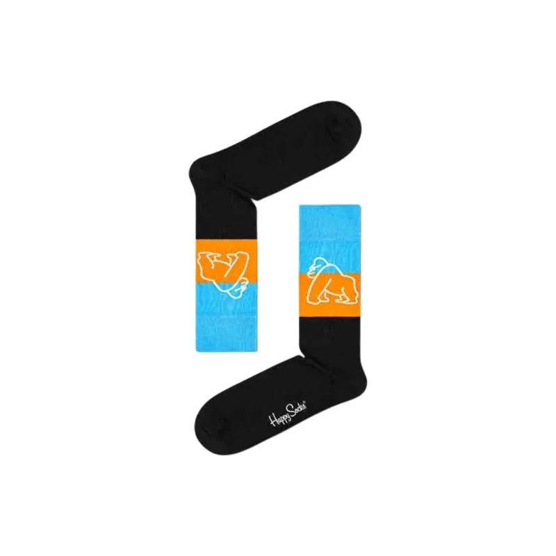 Happy Socks x SHIJIEZIRANJIJINHUI,LIANMINGKUAN Mid Calf Socks Unisex 1 Pack-0
