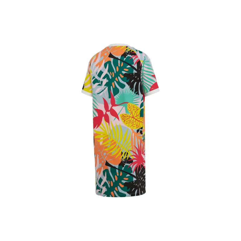 Adidas Originals Clover Series Short Sleeved Dresses Women's All Over Print-1