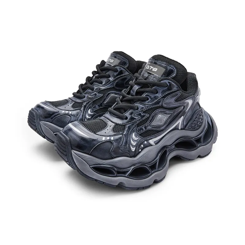 U.T.B Oracle Prophet Anti Slip Wear Resistant Breathable Coverage Low Top Chunky Sneakers Unisex-1