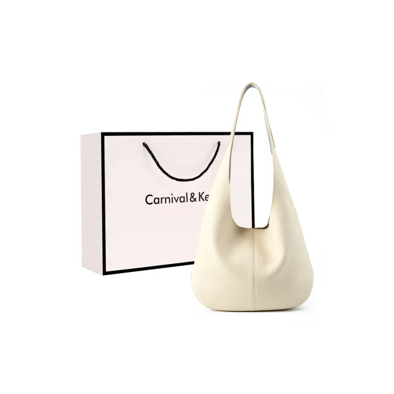 Carnival Keep Top Grain Cow Leather Tote Bag Shoulder Bag Handheld Bag Large Size Women's Multicolor-10