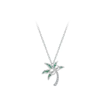 BABYBEI 925 Sterling Silver Pearl Fresh Vacation Ocean Elegance Niche Necklaces Women's