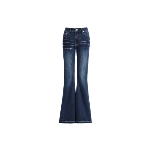 FAIRWHALE Jeans Women's Dark Blue
