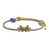 MR1730 Golden Butterfly Rope Bracelet
