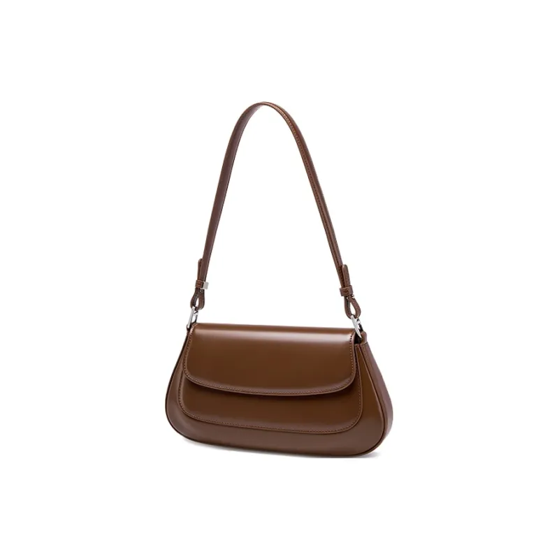 Carnival Keep Cow Leather Shoulder Bag Regular Women's Coffee/Black/Burgundy-1