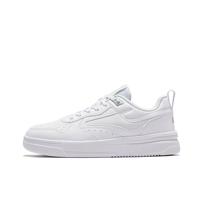 Erke Uninhibited Anti Slip Wear Resistant Low Top Skateboard Shoes Men's Erke White-0