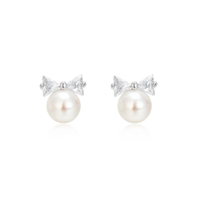 Central Fashion S925 Stud Earrings Women's-0