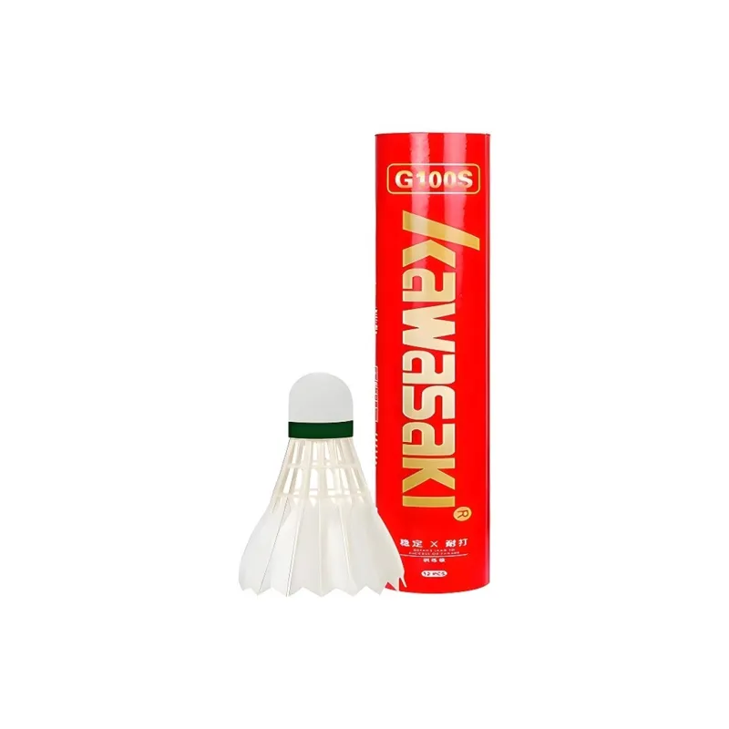 Kawasaki G100S 6 Pack Goose Feather All Round Goose Feather Indoor And Outdoor Training Shuttlecocks-0