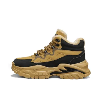 DM Work Boots Men High Top Khaki/Camel