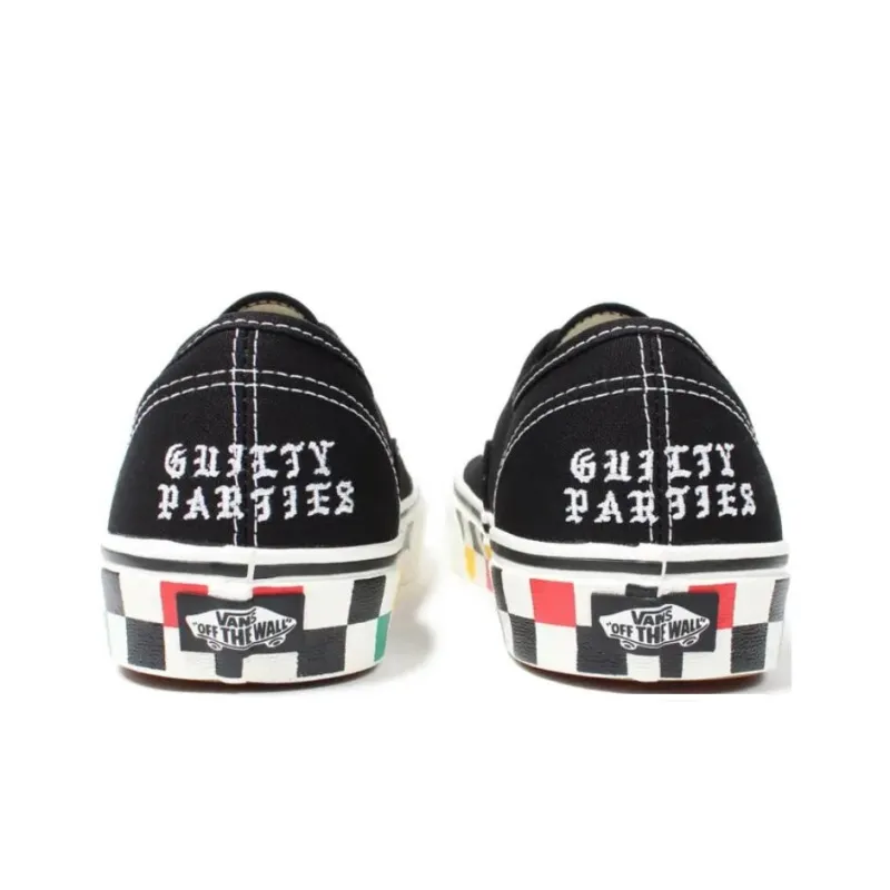 WACKO MARIA x Vans Authentic Anti Slip Wear Resistant Low Top Skateboard Shoes Unisex Black-4