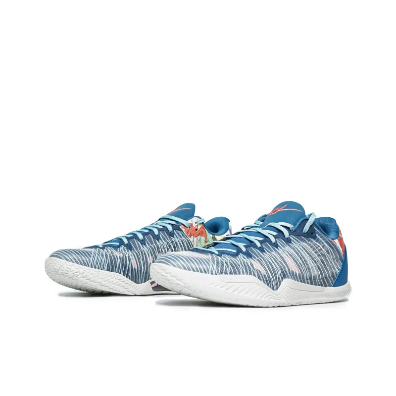 Serious Player Only Player 1 Cushioning Anti Slip And Wear Resistant Low Top Basketball Shoes Men's White Blue-1