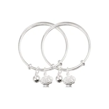 Hkgd S999 Fine Silver Bangles Kids'
