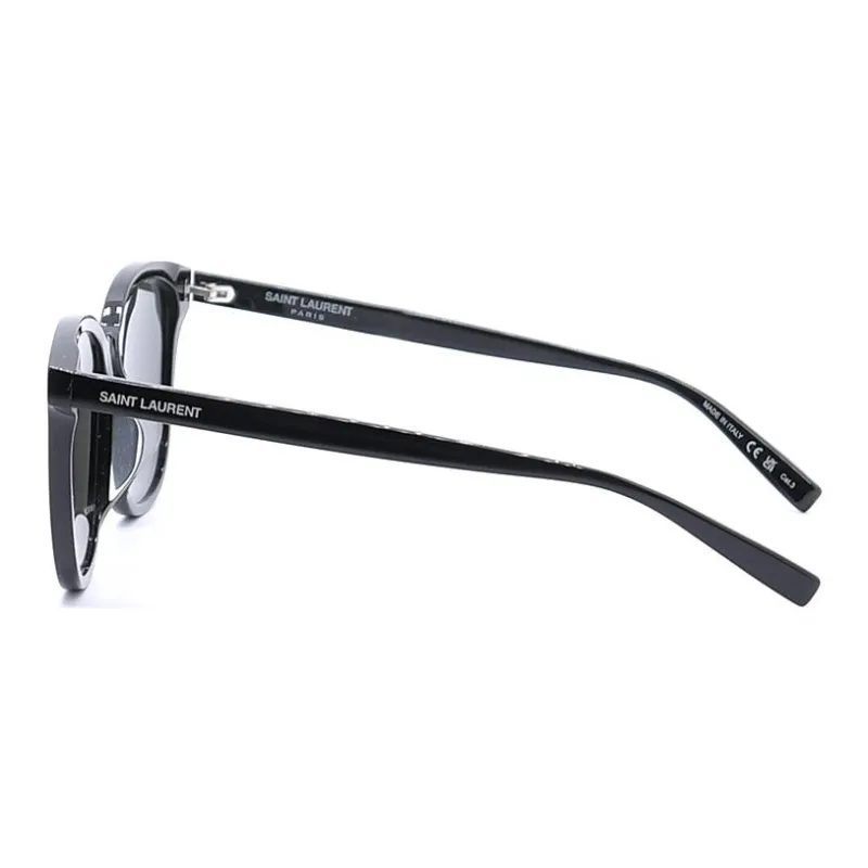 SAINT LAURENT Round Sunglasses Unisex Black-2