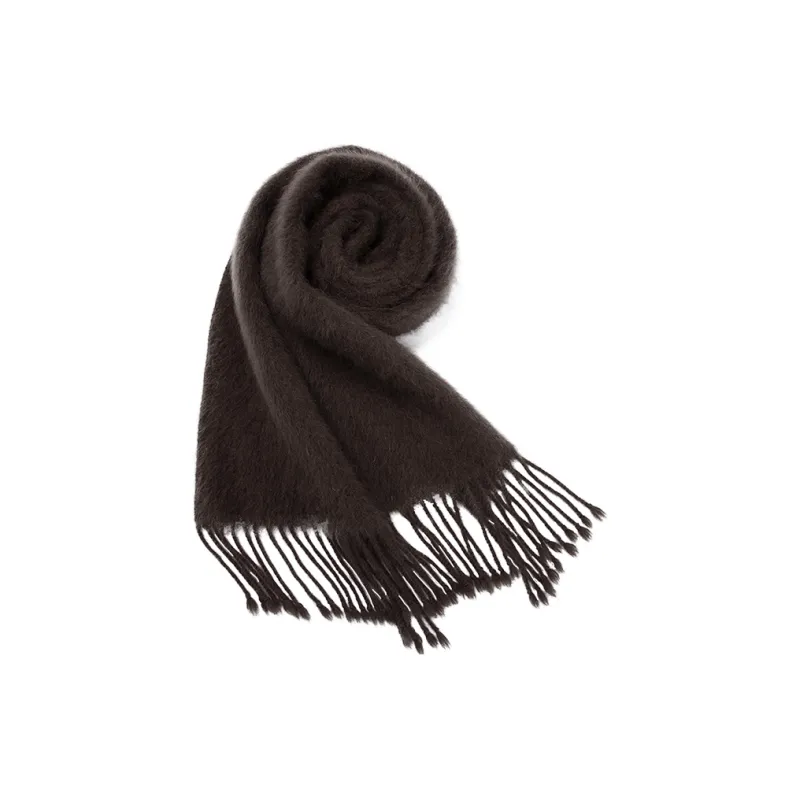 JEFFSUN 92% Fox Fur Knit Scarves Women's-2