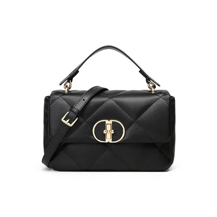 MILLIE'S Cow Leather Handbag Shoulder Bag Crossbody Bag Regular Women's Black-2