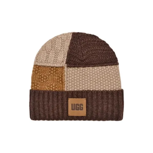 UGG Acrylic Beanies Unisex Chestnut