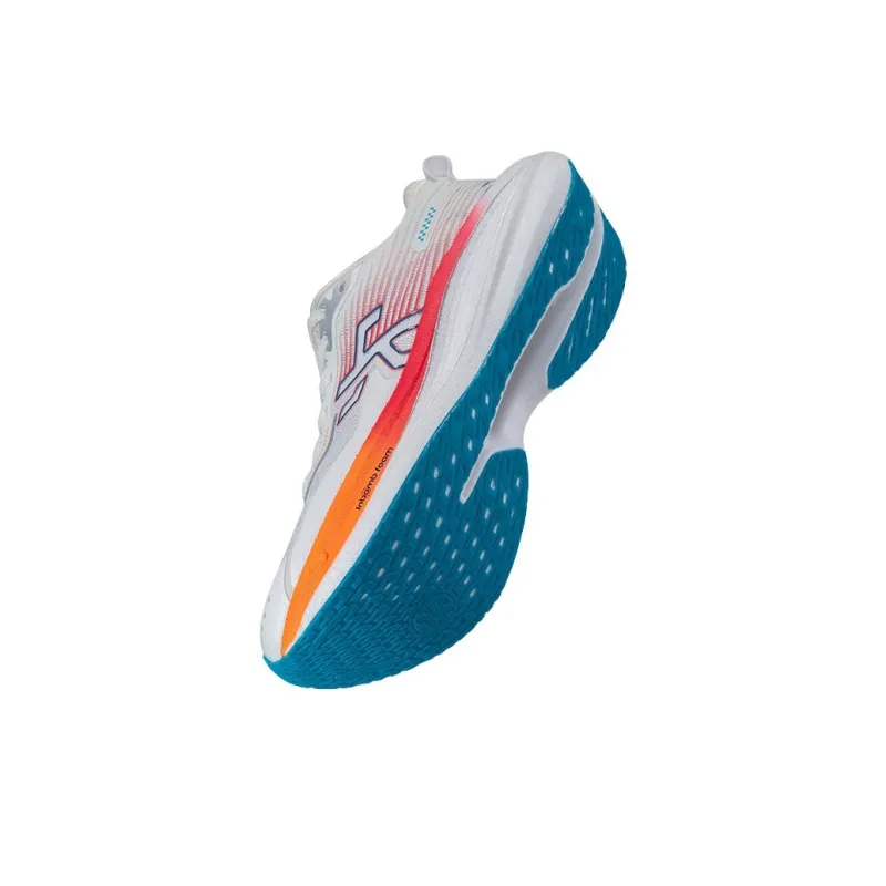 Dumb Cards Cushioning Rebound Wear Resistant Lightweight Slip Resistant Low Top Running Shoes Men's White Rose Red-2