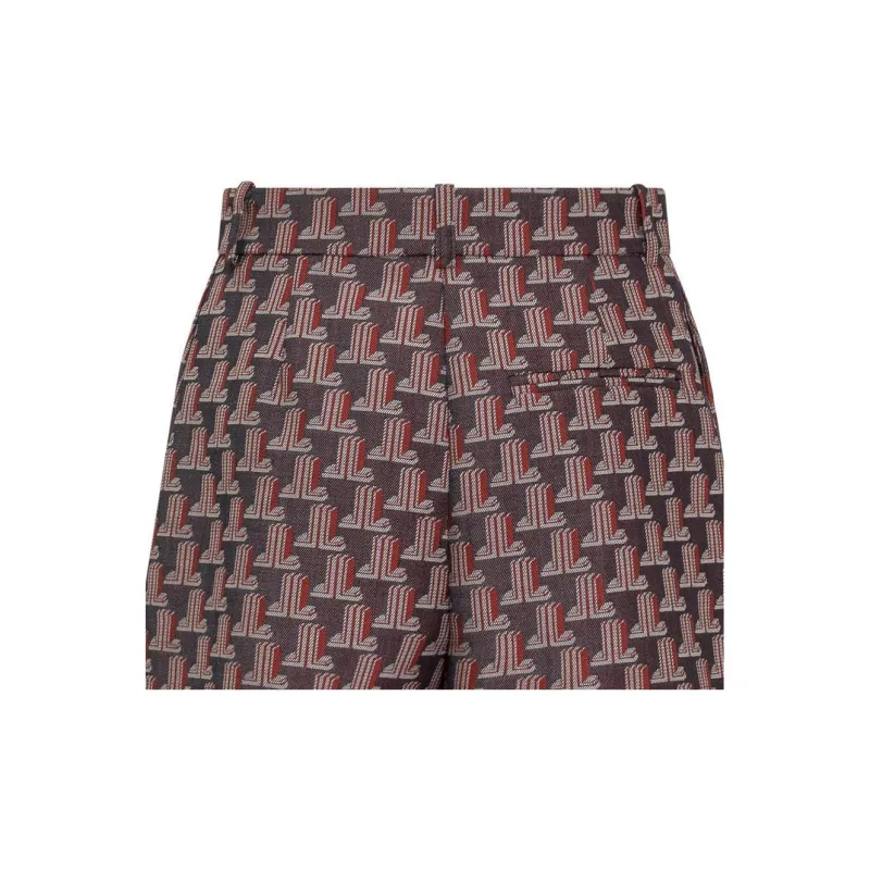 Lanvin SS22 Casual Shorts Women's Bright Red-4