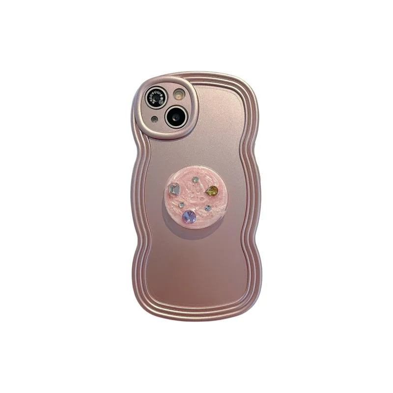Wei Xin TPU Material Foundation Stick Stand Phone Cases Compatible With IPhone 16/15 Pro Max/Apple 13/14 Pro Max/12-0