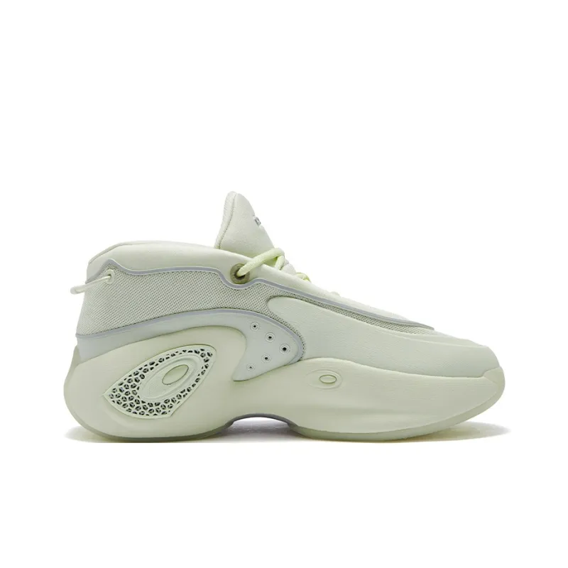 FILA FUSION Abrasion Resistant Mid Top Basketball Shoes Men's Canary Green-1
